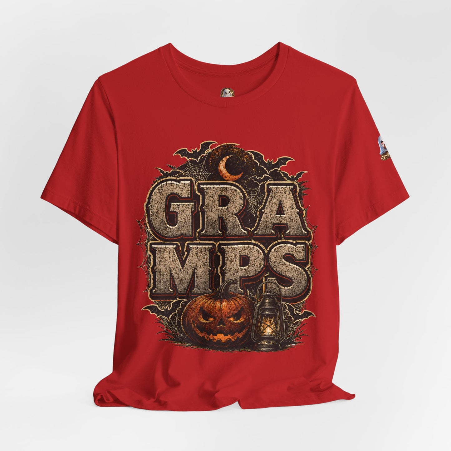 Gramps Halloween Tee — Vintage Pumpkin & Bats Grandfather Shirt