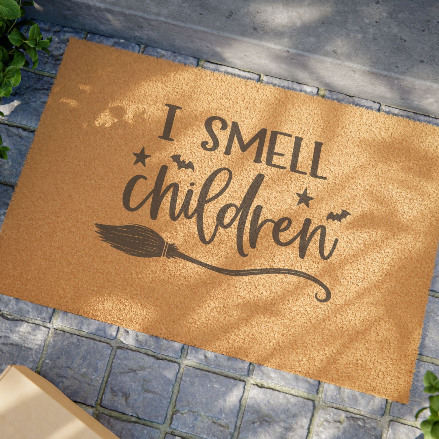 Halloween Doormat - "I Smell Children" Witch Welcome Mat