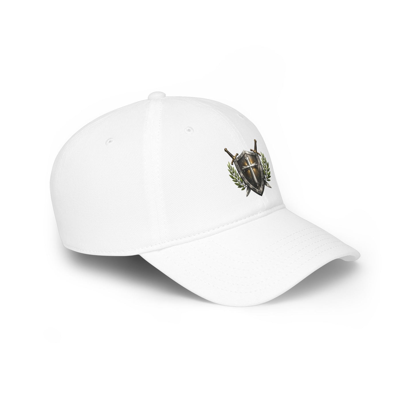 Shield & Swords Baseball Cap — Medieval Crest Hat for Knights, Renaissance Fairs & Cosplay