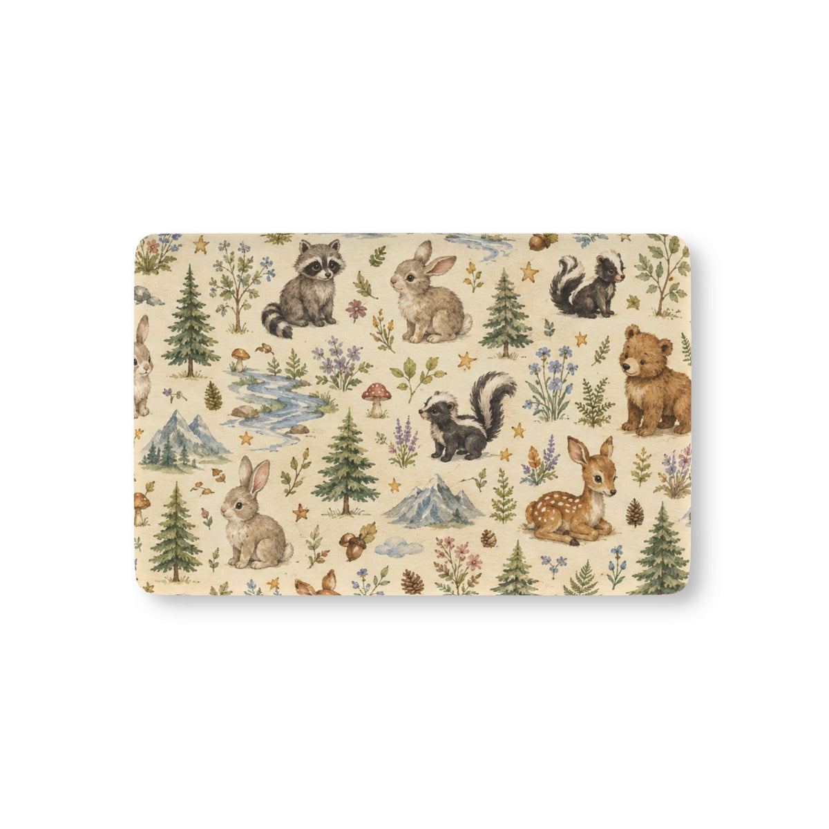 Woodland Friends Baby Fitted Crib Sheet – Forest Animals Nursery Bedding
