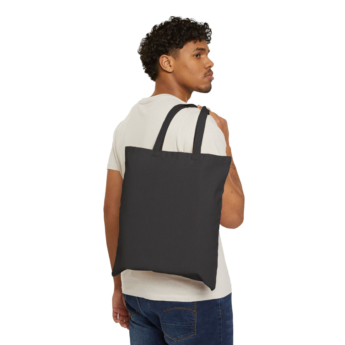 Halloween Night Tote — Ghost, Jack-o’-Lanterns & Witch Moon Canvas Tote Bag