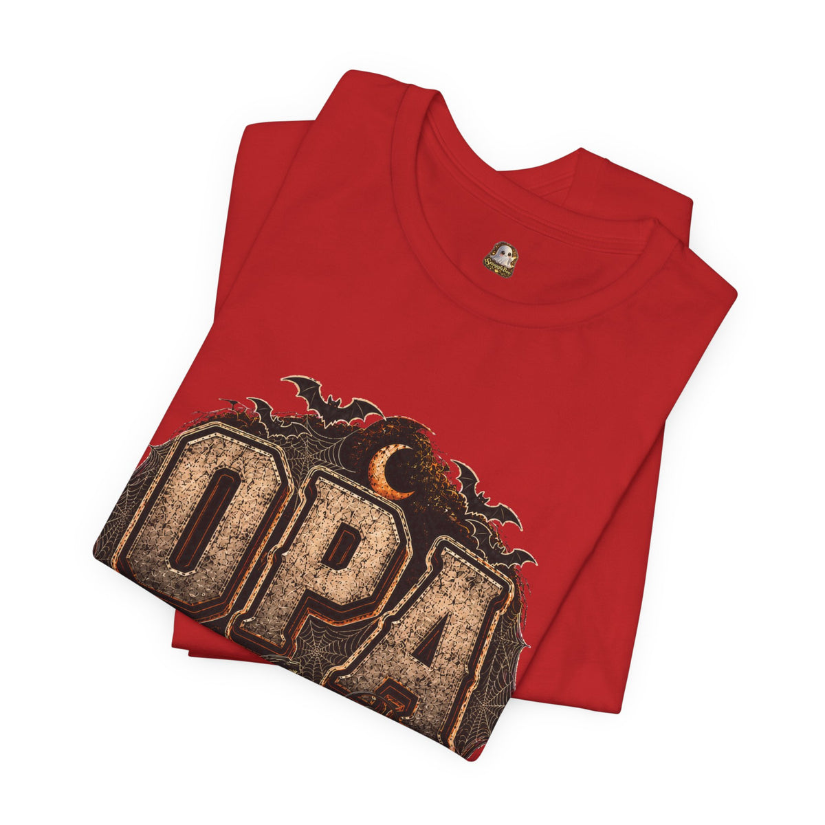 OPA Halloween Tee — Vintage Pumpkin, Lantern & Bat Graphic T-Shirt
