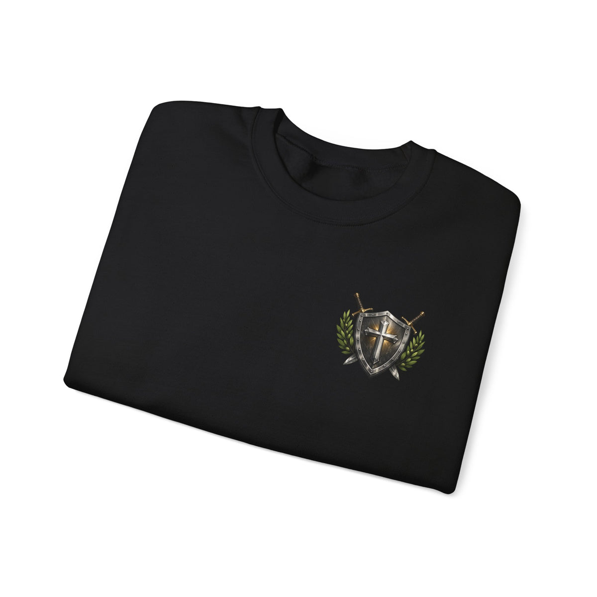 Compass Crewneck Sweatshirt — "God's Got My Back" Proverbs 3:5-6 Christian Pullover