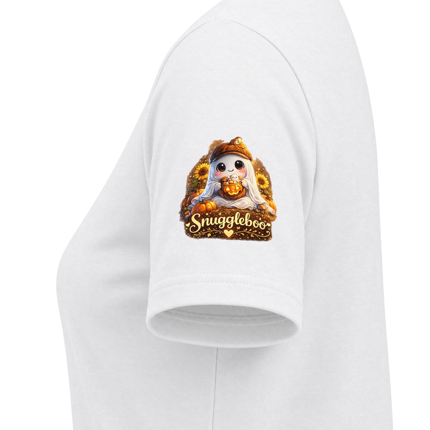 Vovó Halloween Tee — Cute Ghost & Pumpkin "Vovó" V-Neck Shirt