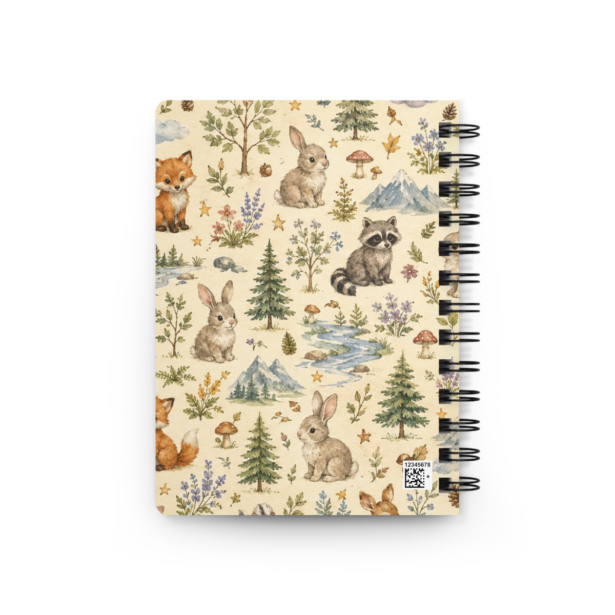 Woodland Friends Spiral Journal — Cute Forest Animal Notebook (Bears, Deer, Foxes)