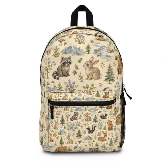 Woodland Critter Backpack — Cute Forest Animals Pattern for Kids & Nature Lovers