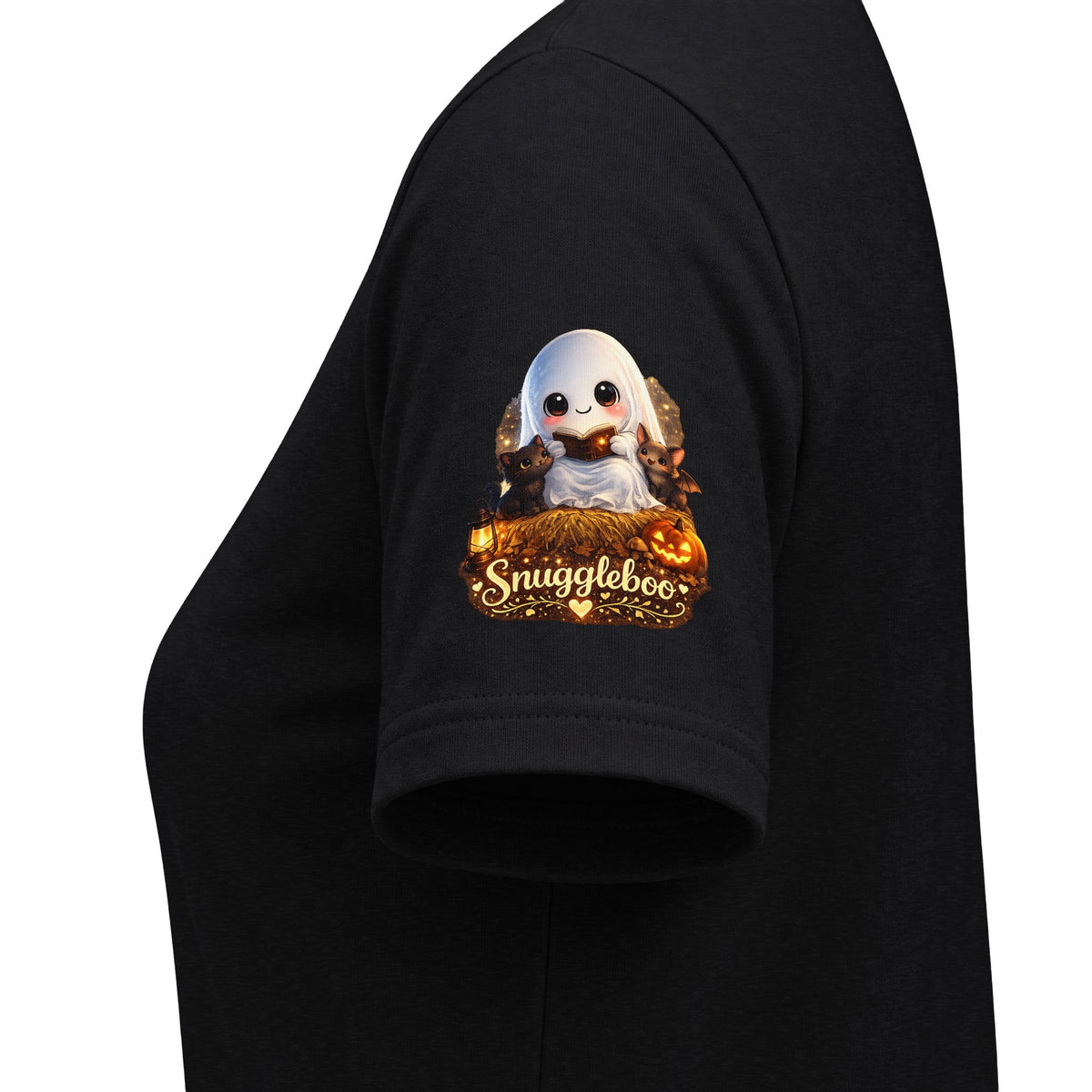 NoNna Halloween V-Neck Tee — Cute Ghost & Pumpkin Grandma Shirt