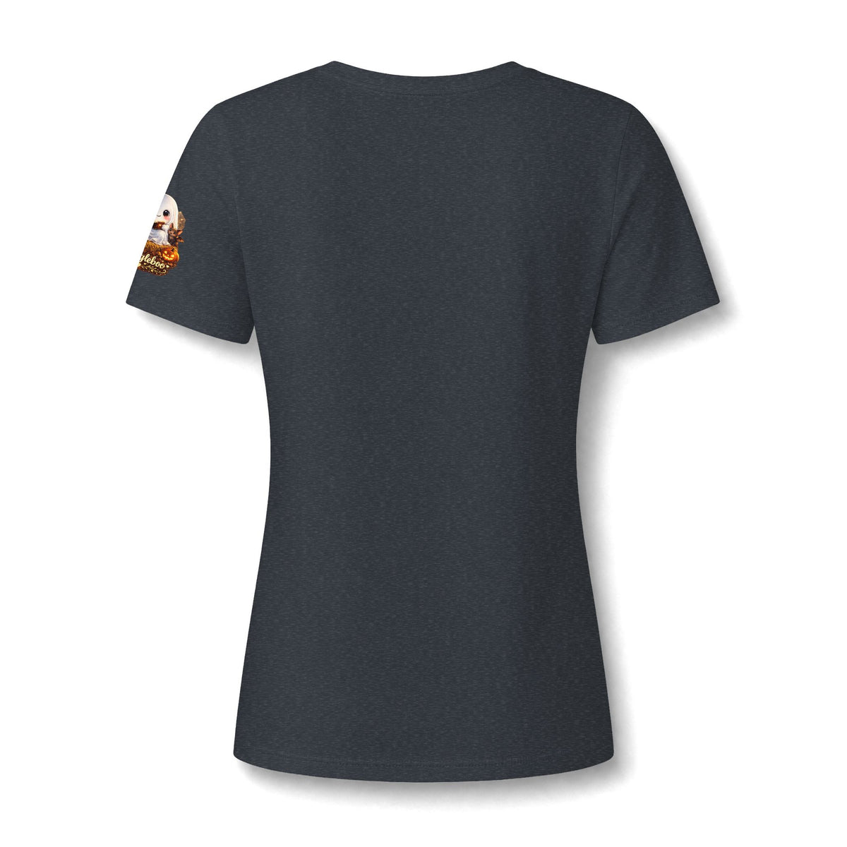 NoNna Halloween V-Neck Tee — Cute Ghost & Pumpkin Grandma Shirt