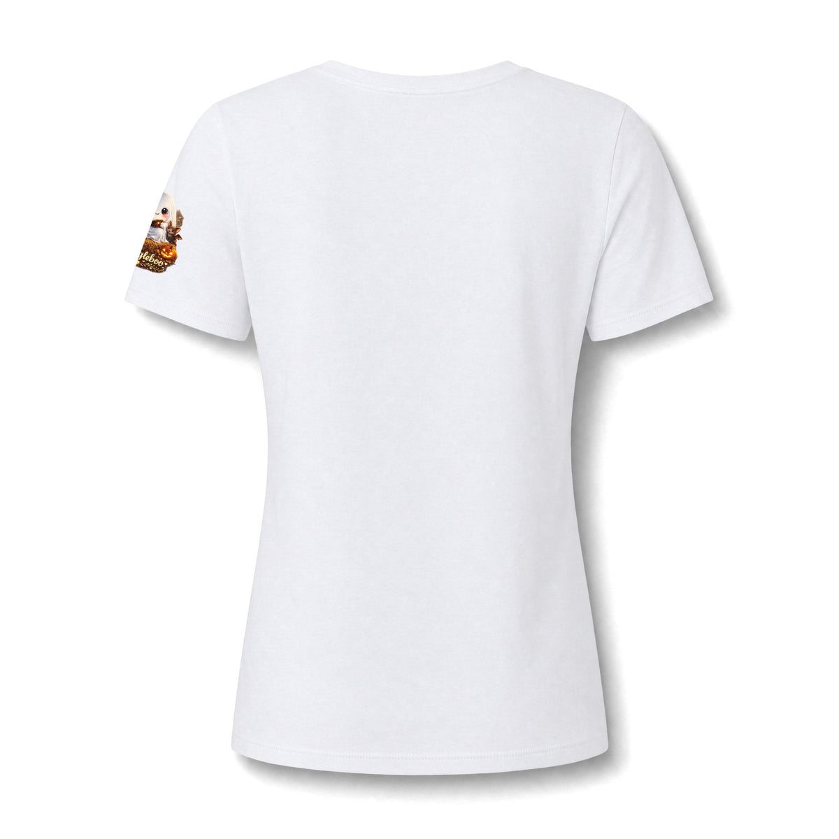 NoNna Halloween V-Neck Tee — Cute Ghost & Pumpkin Grandma Shirt