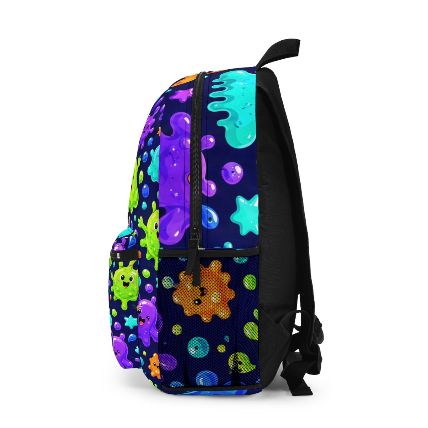Neon Slime Monster Backpack — Cute Colorful Kids School Bag