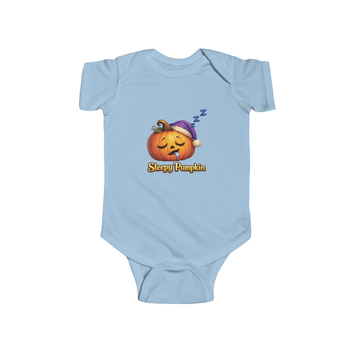 Baby Onesie - "Sleepy Pumpkin" Halloween Infant Bodysuit