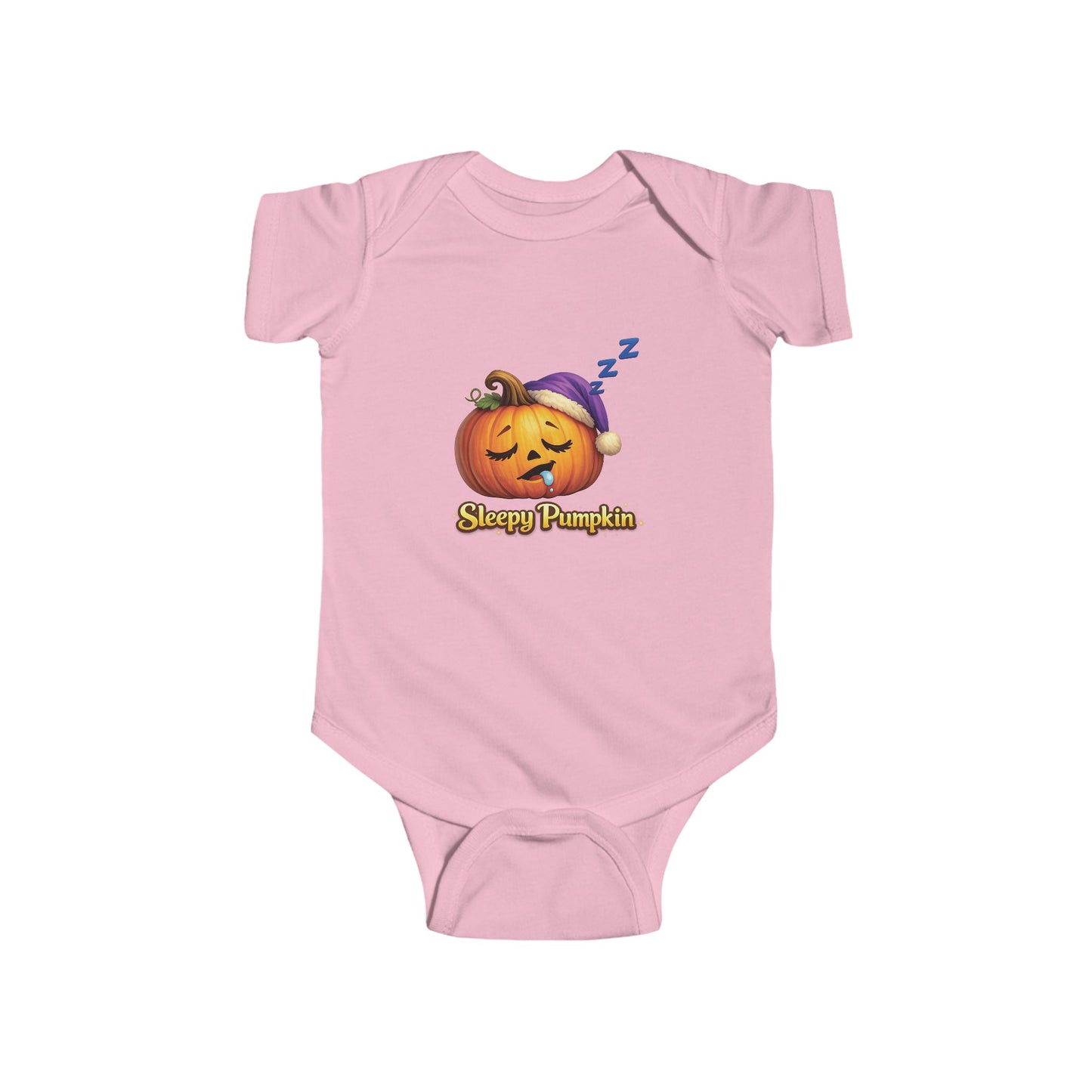 Baby Onesie - "Sleepy Pumpkin" Halloween Infant Bodysuit