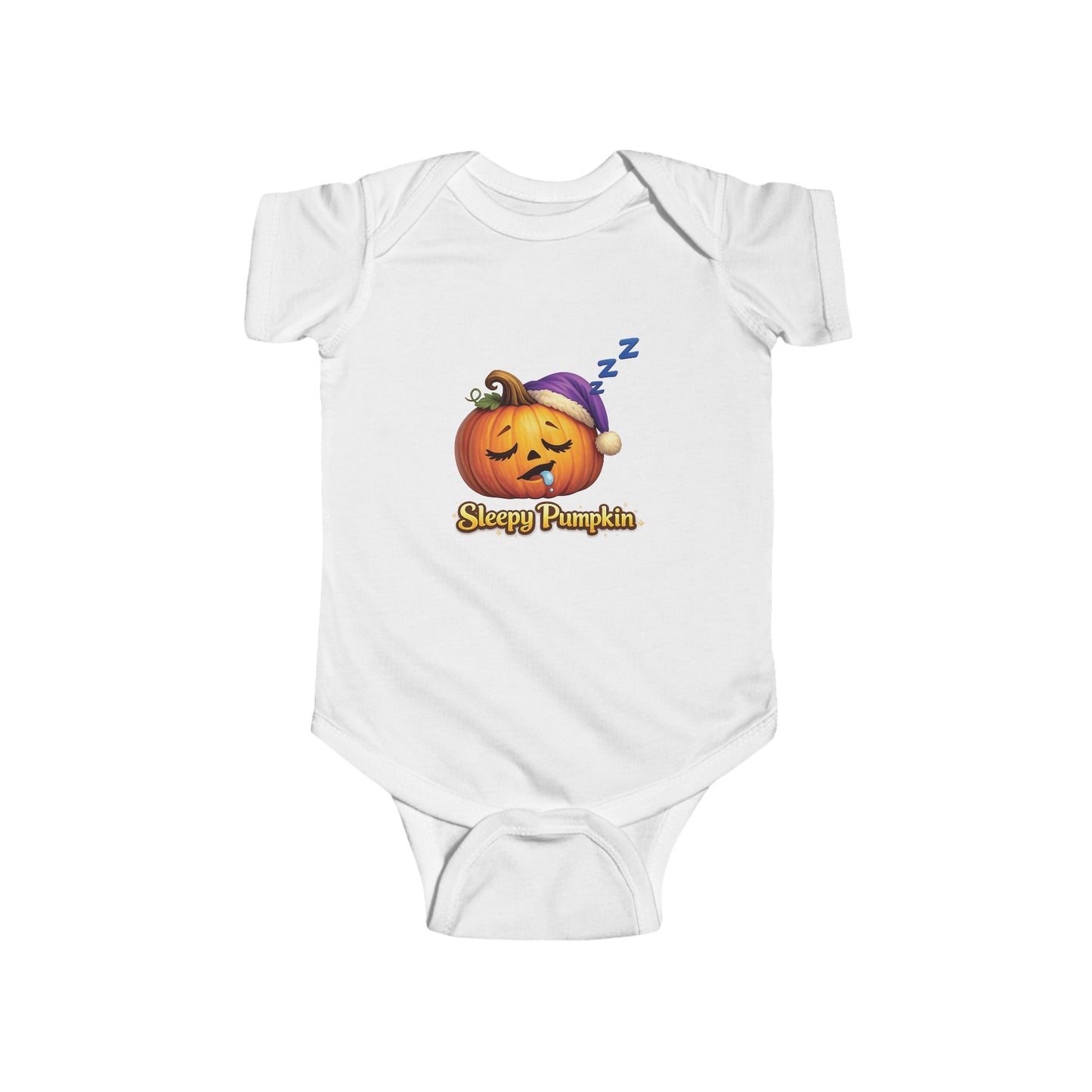 Baby Onesie - "Sleepy Pumpkin" Halloween Infant Bodysuit