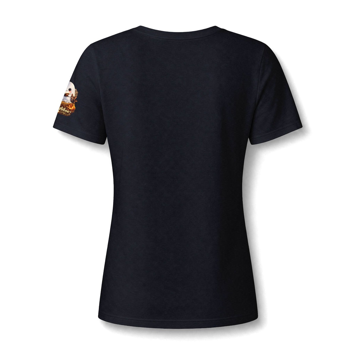 NoNna Halloween V-Neck Tee — Cute Ghost & Pumpkin Grandma Shirt