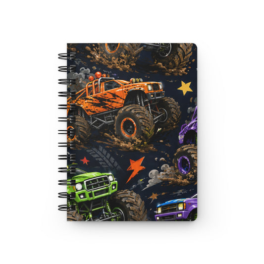 Monster Truck Spiral Notebook — Kids Racing Journal