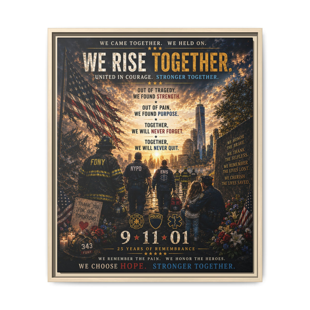 Matte Canvas, Framed (Multi-color)