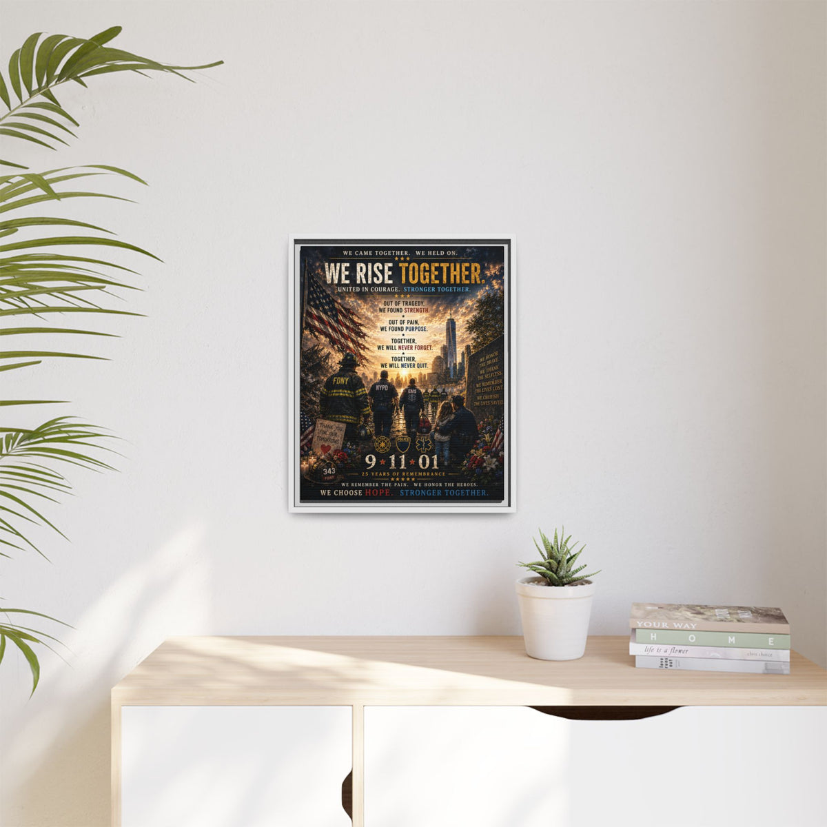 Matte Canvas, Framed (Multi-color)