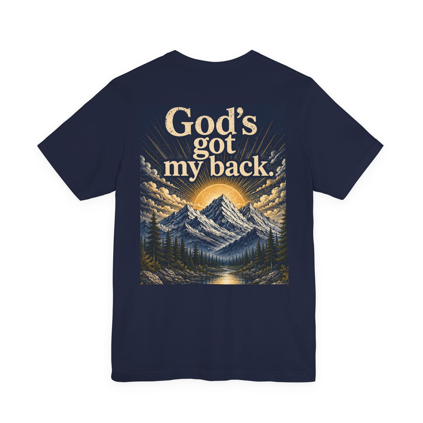 God's Got My Back Mountain T-Shirt