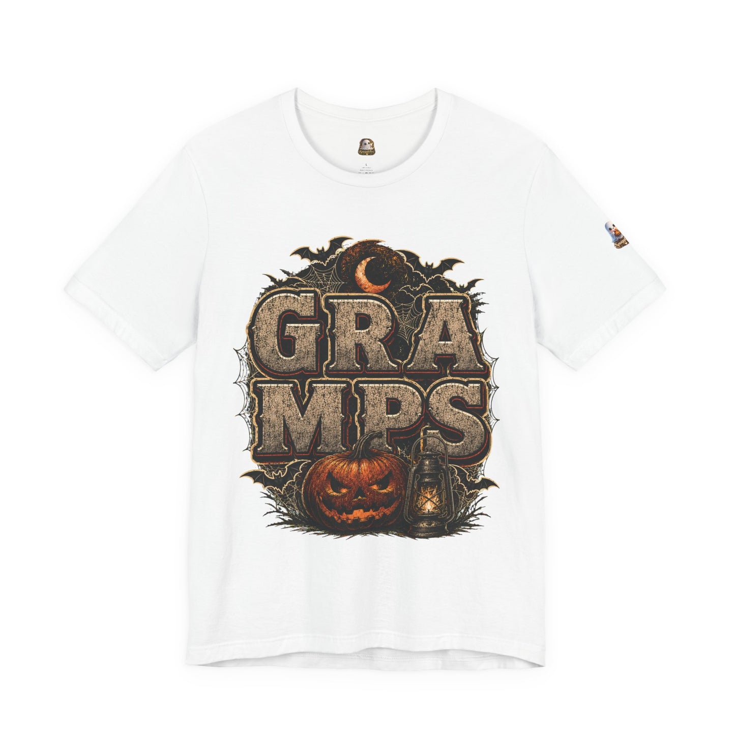 Gramps Halloween Tee — Vintage Pumpkin & Bats Grandfather Shirt