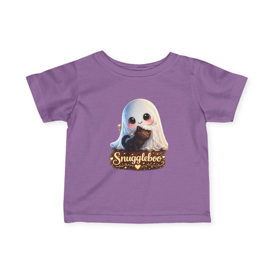 Infant Tee - "Snuggleboo" Cute Ghost Baby Shirt | Halloween Baby Bodysuit Gift