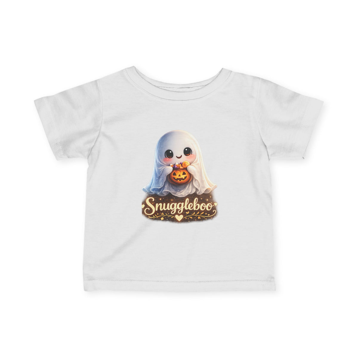 Infant Tee — Cute 'Snuggleboo' Halloween Ghost Baby Pumpkin Shirt
