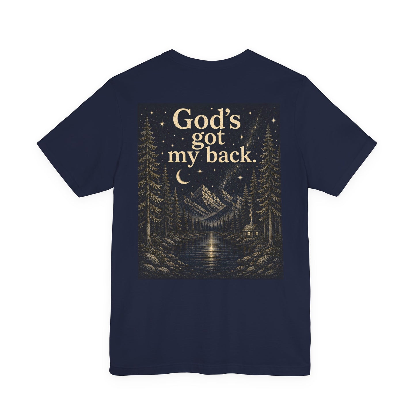 God’s Got My Back T‑Shirt — Faith-Based Scenic Tee