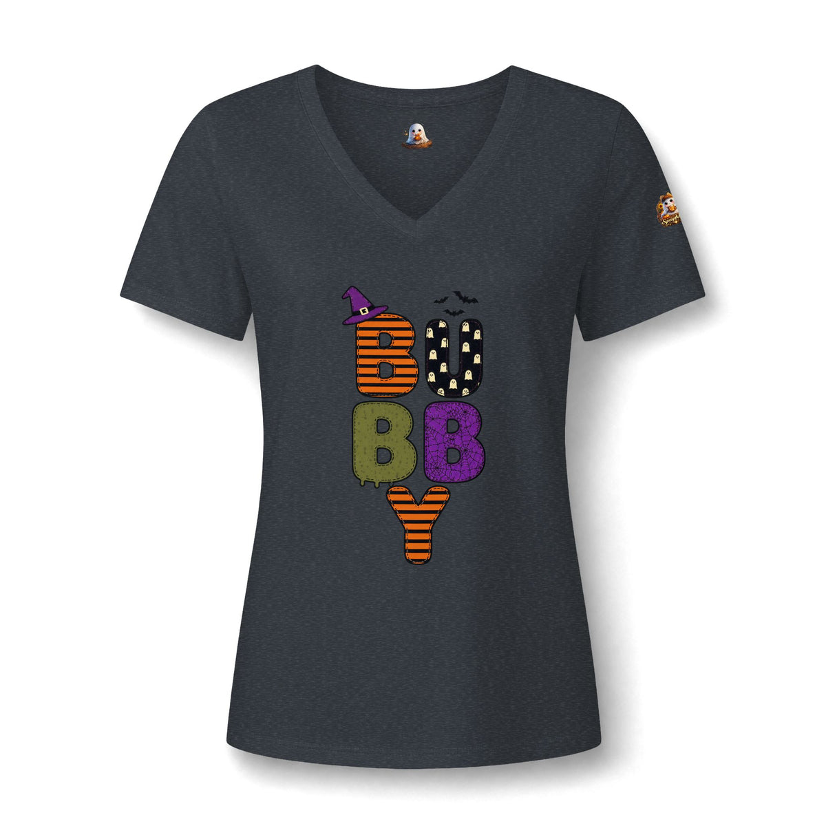 Halloween Boo Baby V-Neck Tee — Cute Trick-or-Treat Ghost Graphic