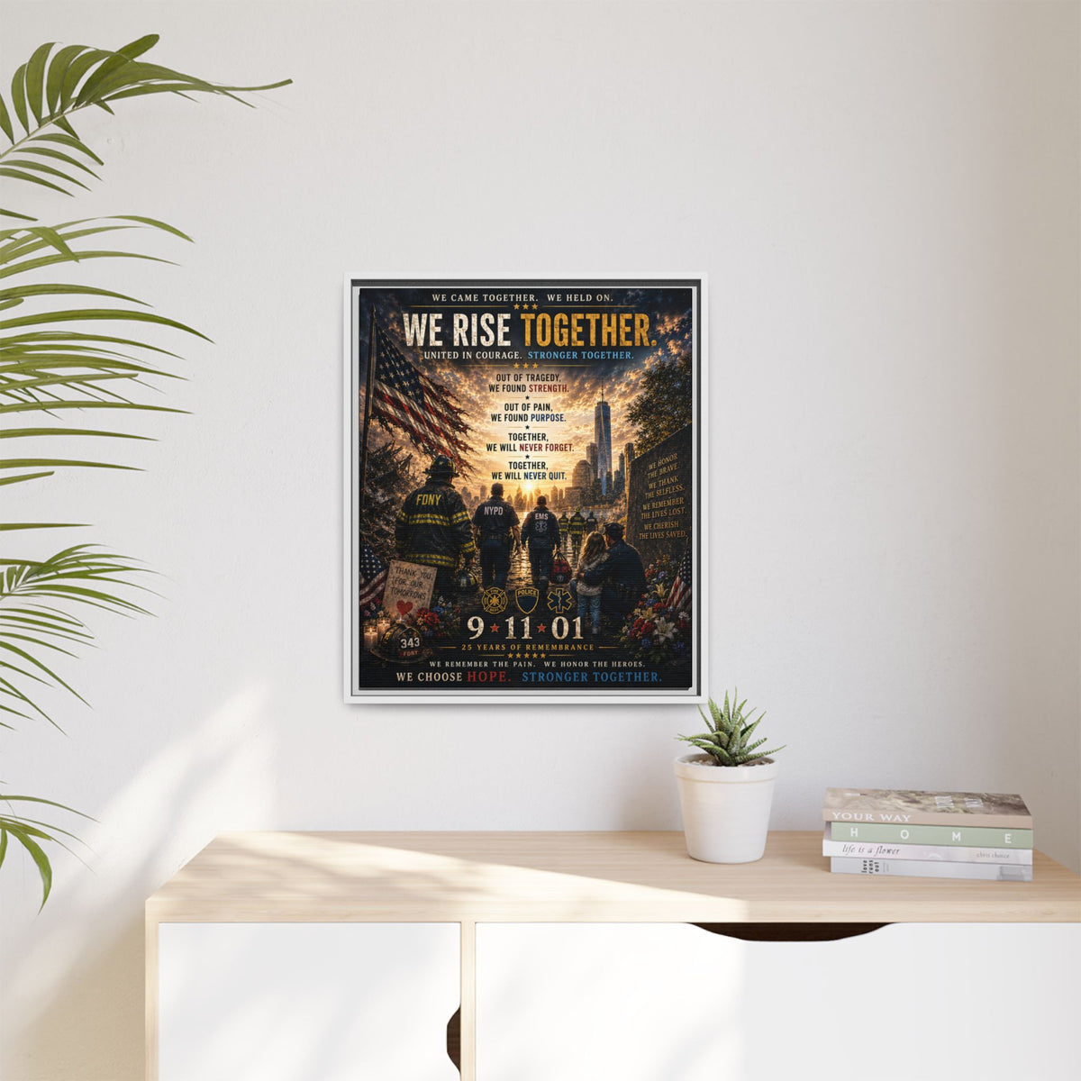Matte Canvas, Framed (Multi-color)