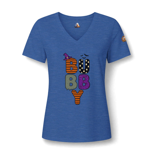 Halloween Boo Baby V-Neck Tee — Cute Trick-or-Treat Ghost Graphic
