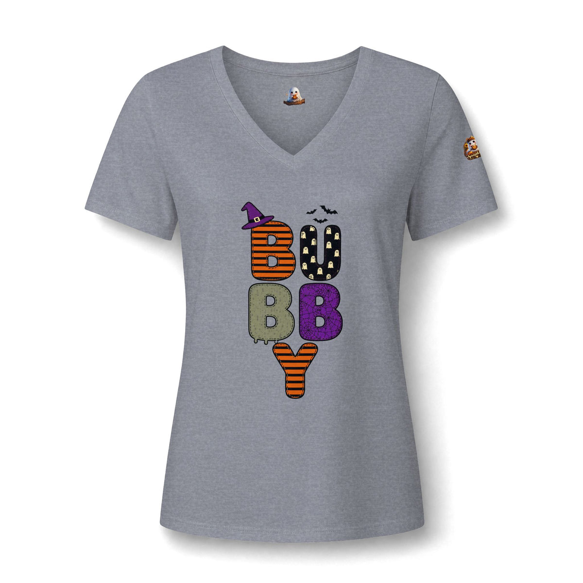 Halloween Boo Baby V-Neck Tee — Cute Trick-or-Treat Ghost Graphic