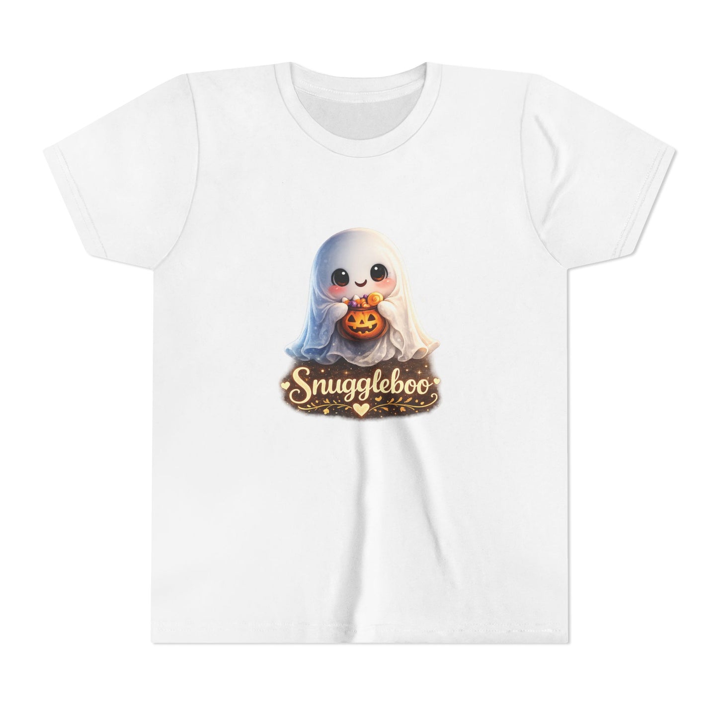Youth Tee — 'Snuggleboo' Cute Halloween Ghost Shirt