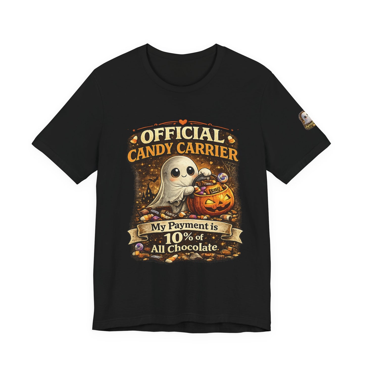 Official Candy Carrier T‑Shirt — "My Payment is 10% of All Chocolate" Halloween Tee