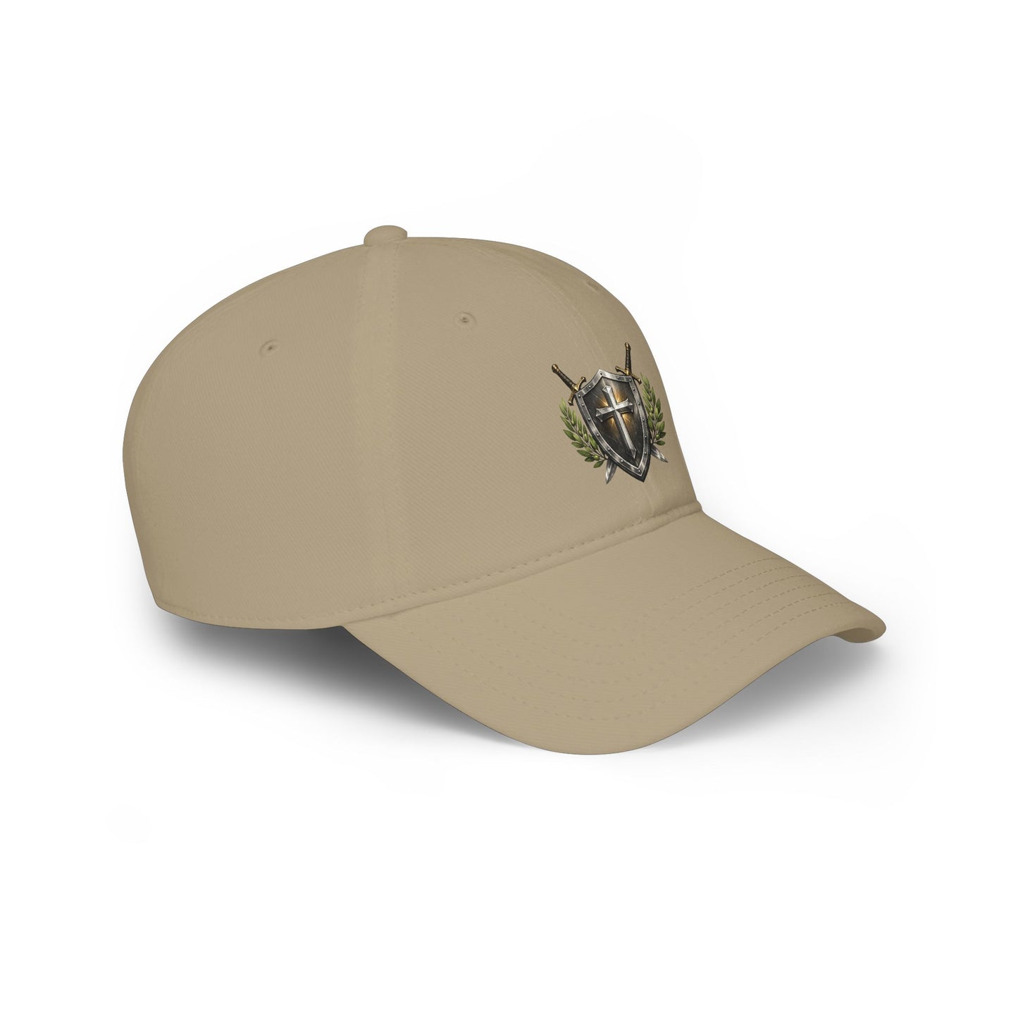 Shield & Swords Baseball Cap — Medieval Crest Hat for Knights, Renaissance Fairs & Cosplay