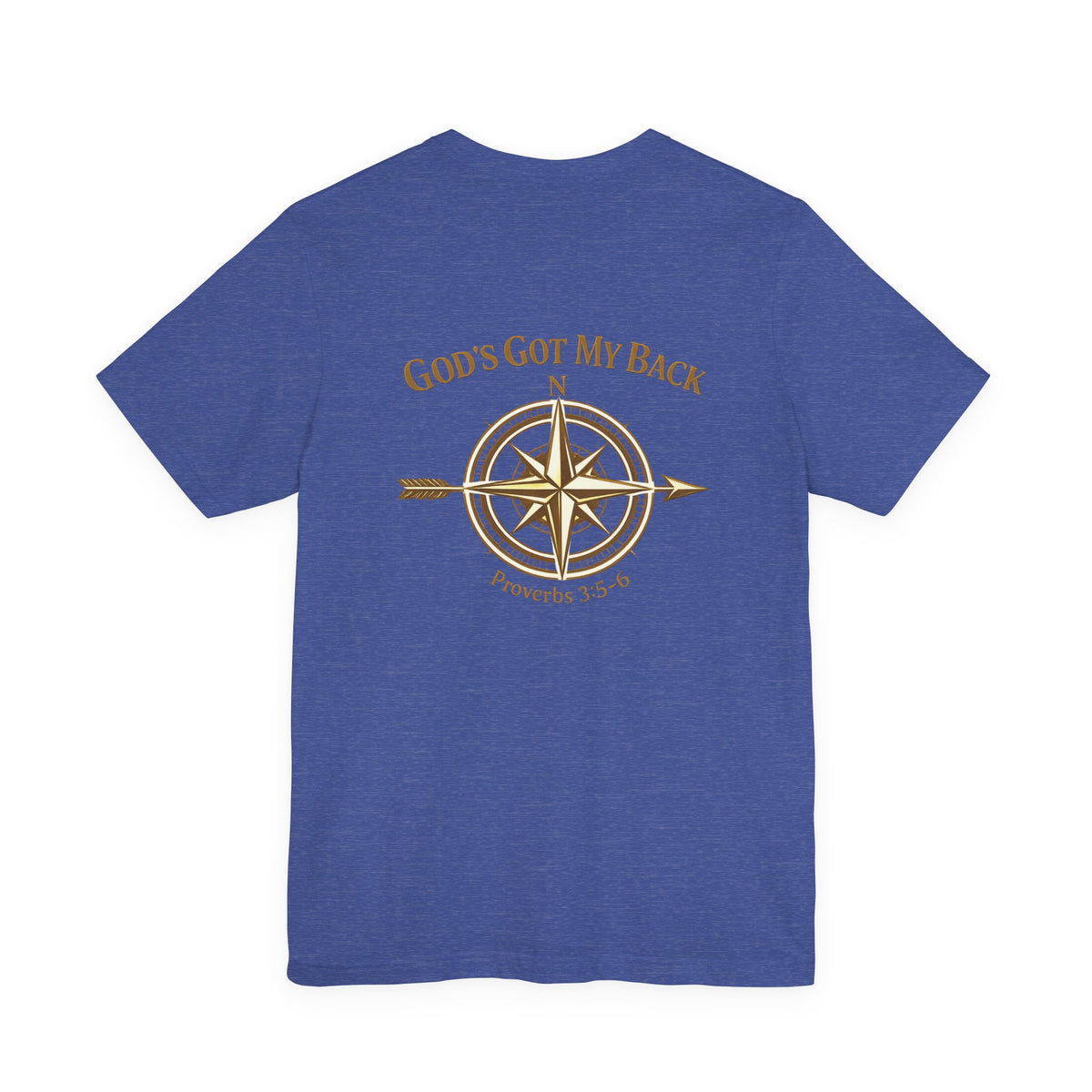 God’s Got My Back Compass T‑Shirt — Proverbs 3:5‑6 Inspirational Tee