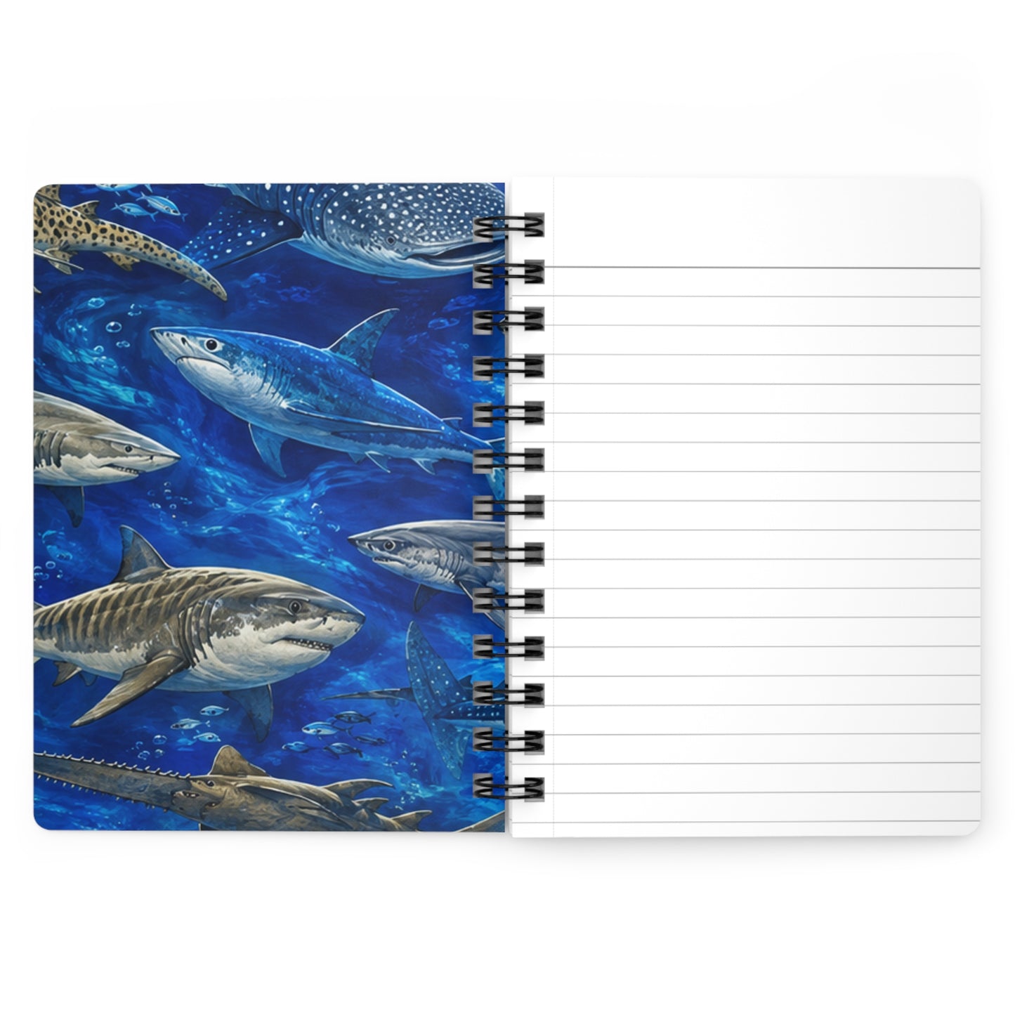Shark Ocean Spiral Journal — Marine Life Notebook for Diving, Nature Lovers & Student Notes