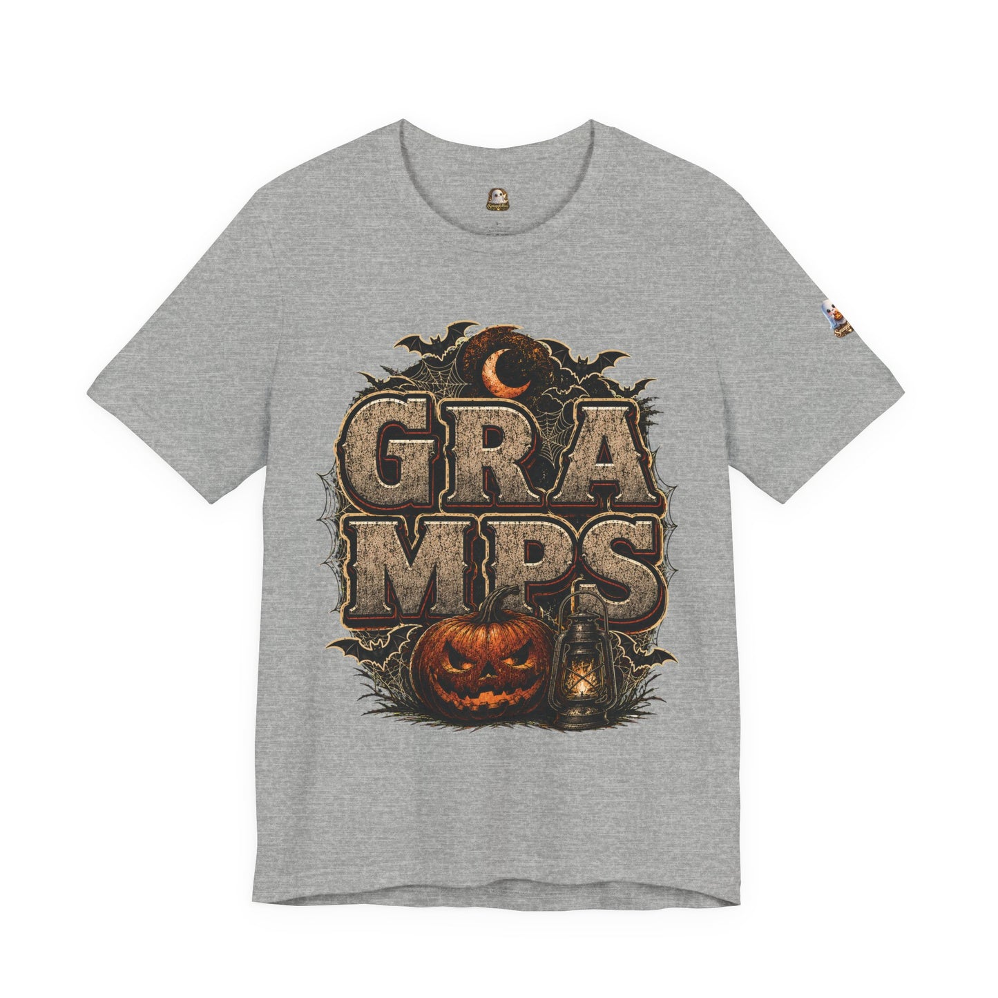 Gramps Halloween Tee — Vintage Pumpkin & Bats Grandfather Shirt