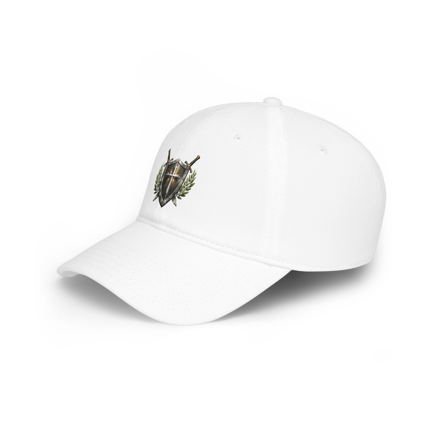 Shield & Swords Baseball Cap — Medieval Crest Hat for Knights, Renaissance Fairs & Cosplay