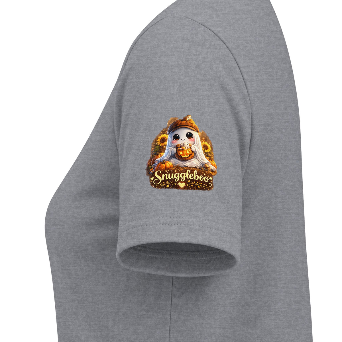 Abuela Halloween V-Neck Tee — Cute Pumpkin Ghost 'Abuela' Graphic