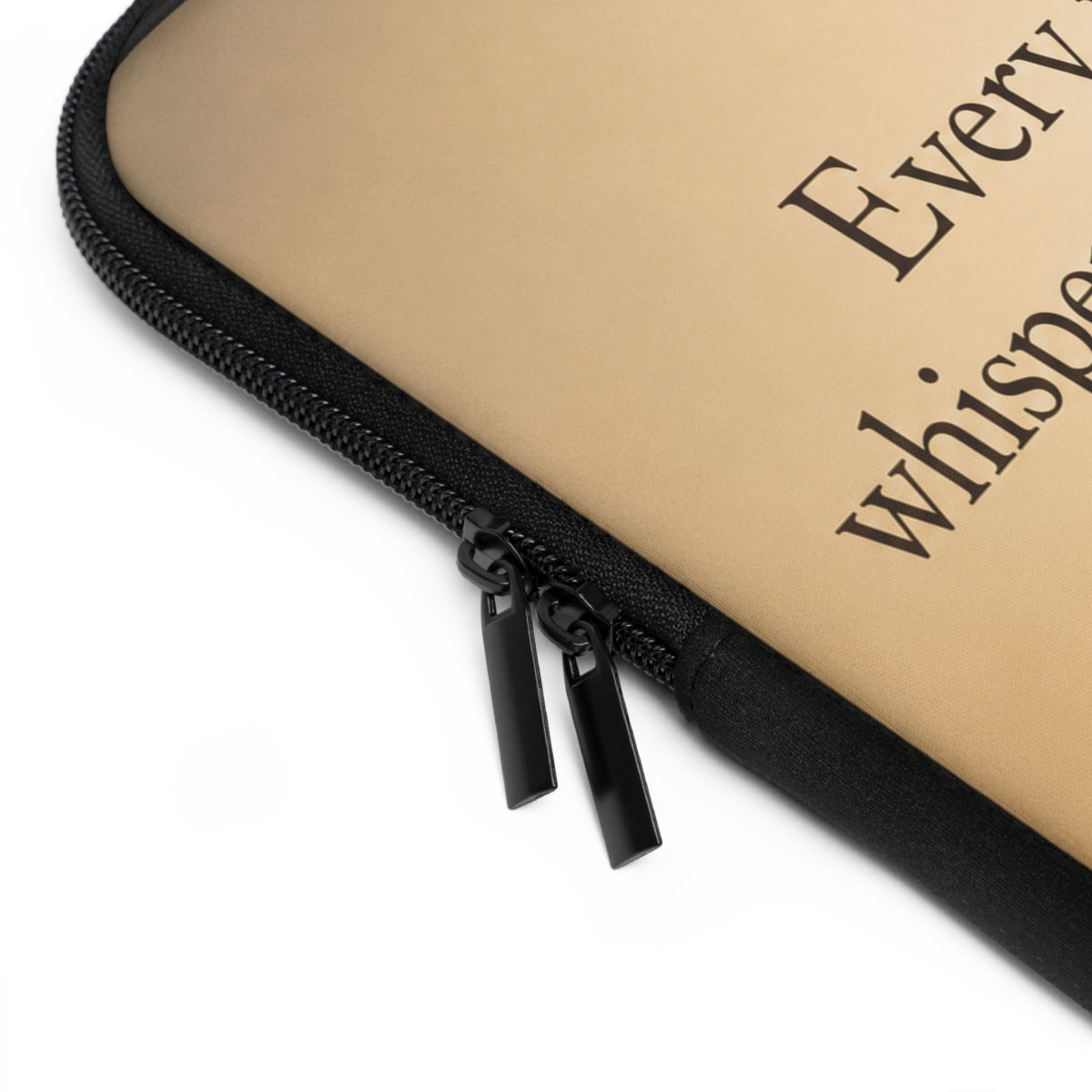 Christian Laptop Sleeve – "Every Petal Whispers of His Care" (Matthew 6:28-30)