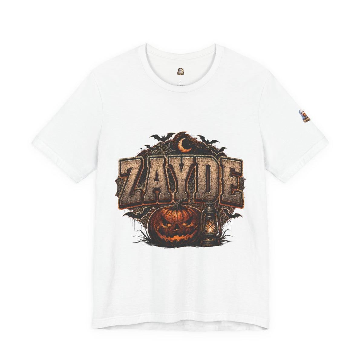 Halloween Pumpkin Name Tee — “ZAYDE” Vintage Spooky Graphic T-Shirt