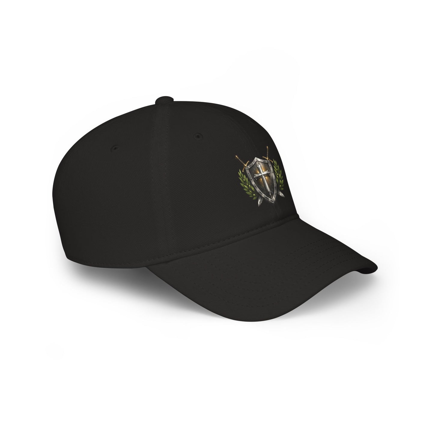 Shield & Swords Baseball Cap — Medieval Crest Hat for Knights, Renaissance Fairs & Cosplay