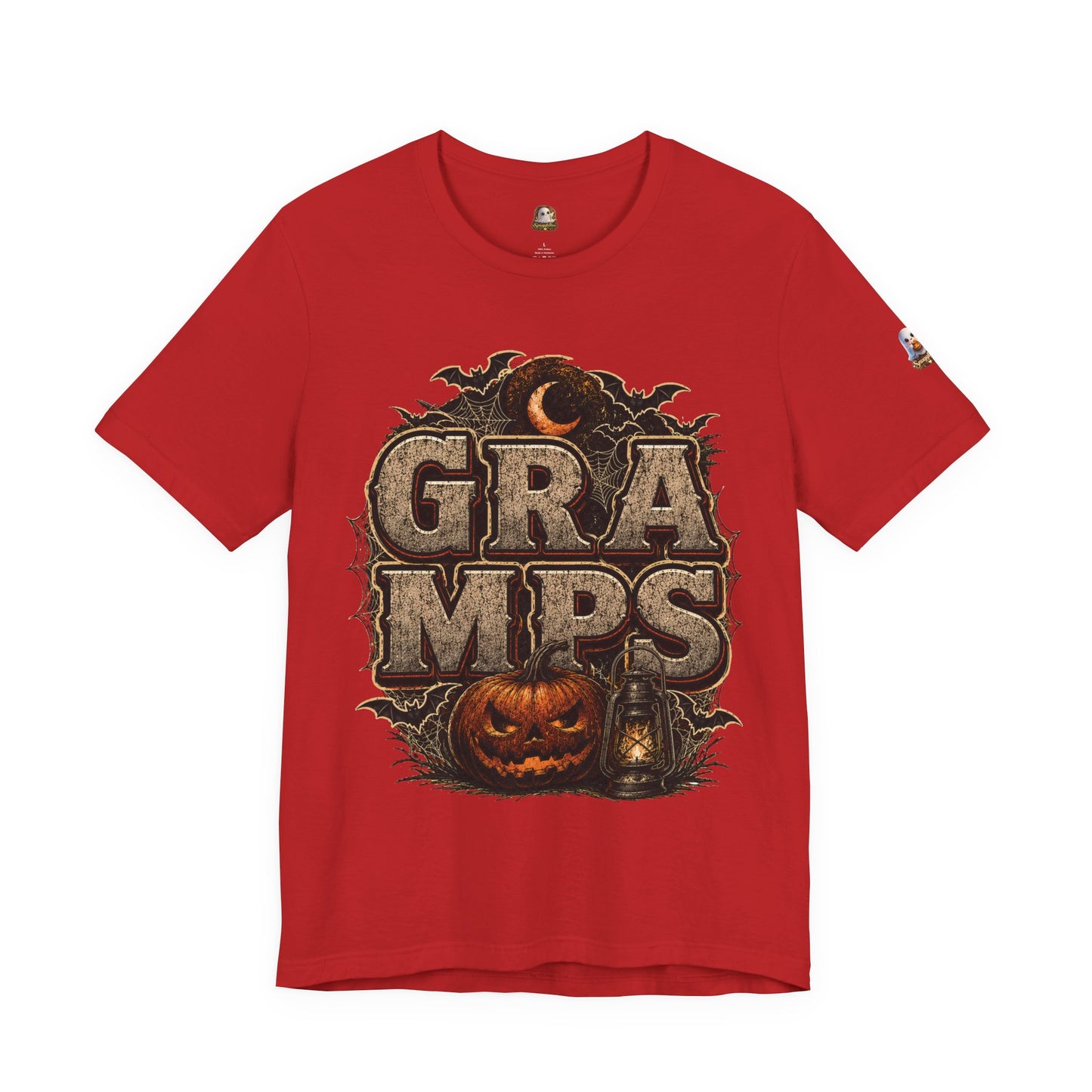 Gramps Halloween Tee — Vintage Pumpkin & Bats Grandfather Shirt