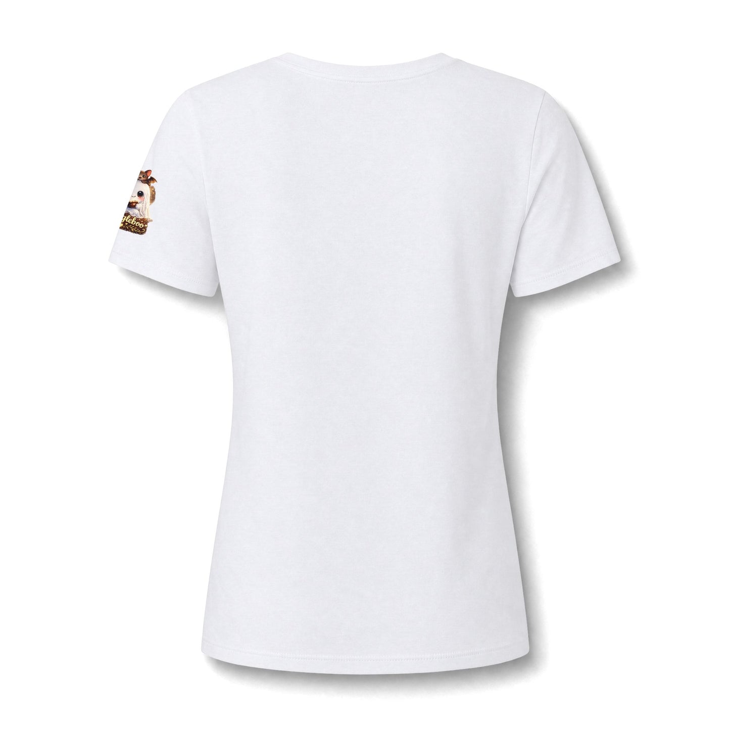 Halloween Mee Maw V-Neck Tee — Cute Haunted Grandma Graphic
