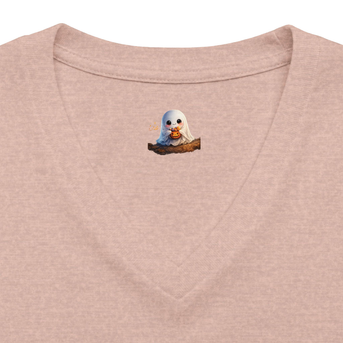 Women's 'Nona' Halloween V-Neck Tee — Cute Seal Costume Graphic