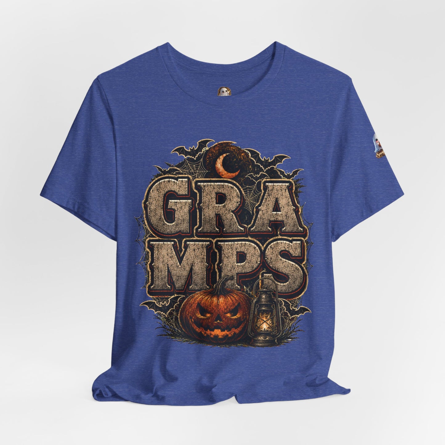 Gramps Halloween Tee — Vintage Pumpkin & Bats Grandfather Shirt