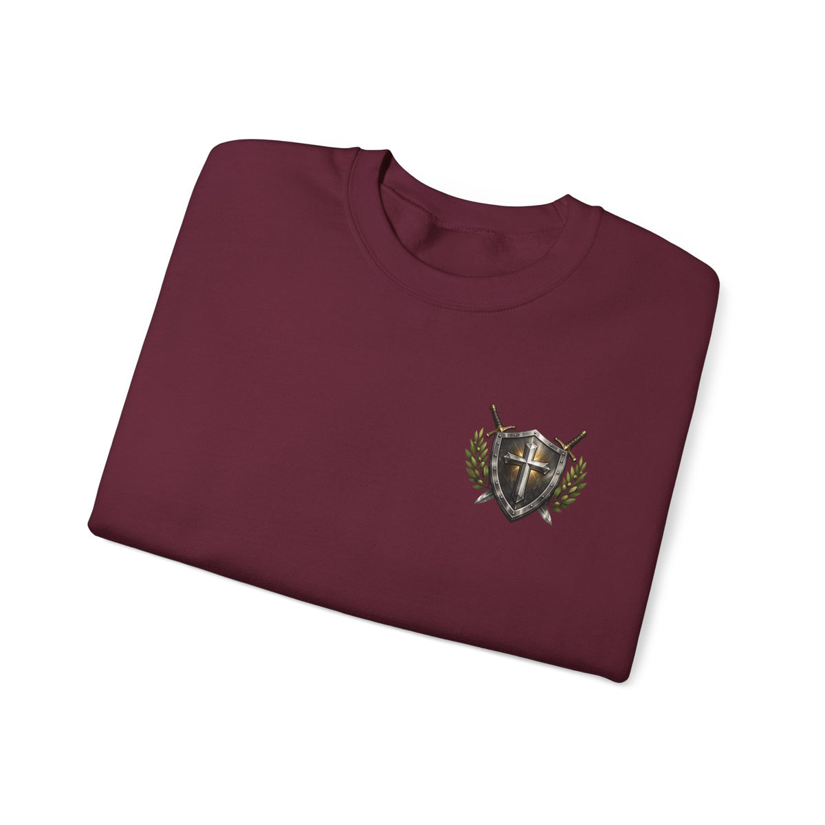 Compass Crewneck Sweatshirt — "God's Got My Back" Proverbs 3:5-6 Christian Pullover