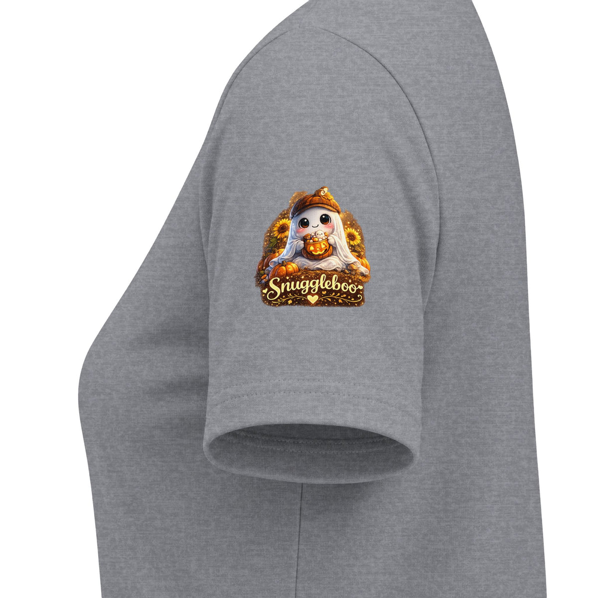 Grandma Halloween V-Neck Tee — Cute Ghost + Spooky Lettering