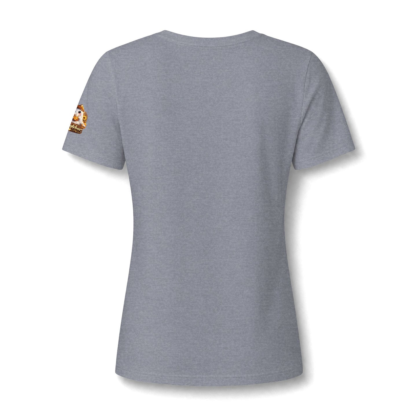 Women's V-Neck Tee — Halloween 'DADI' Colorful Drip Letters Design