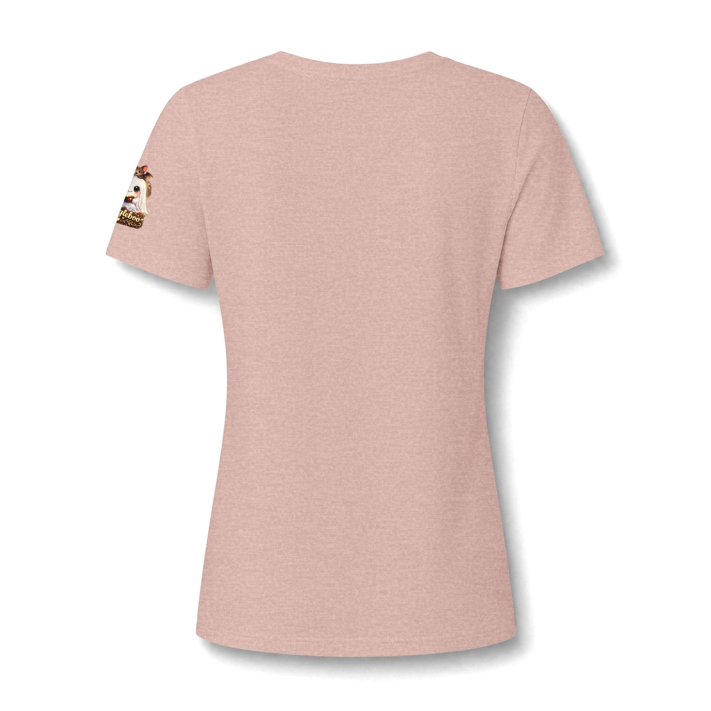 Halloween Mee Maw V-Neck Tee — Cute Haunted Grandma Graphic