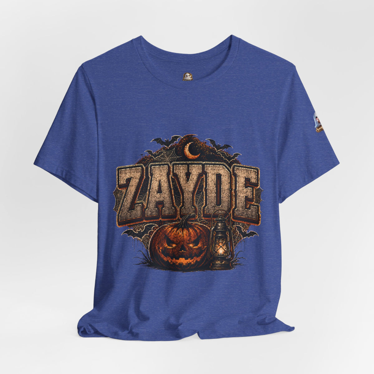 Halloween Pumpkin Name Tee — “ZAYDE” Vintage Spooky Graphic T-Shirt
